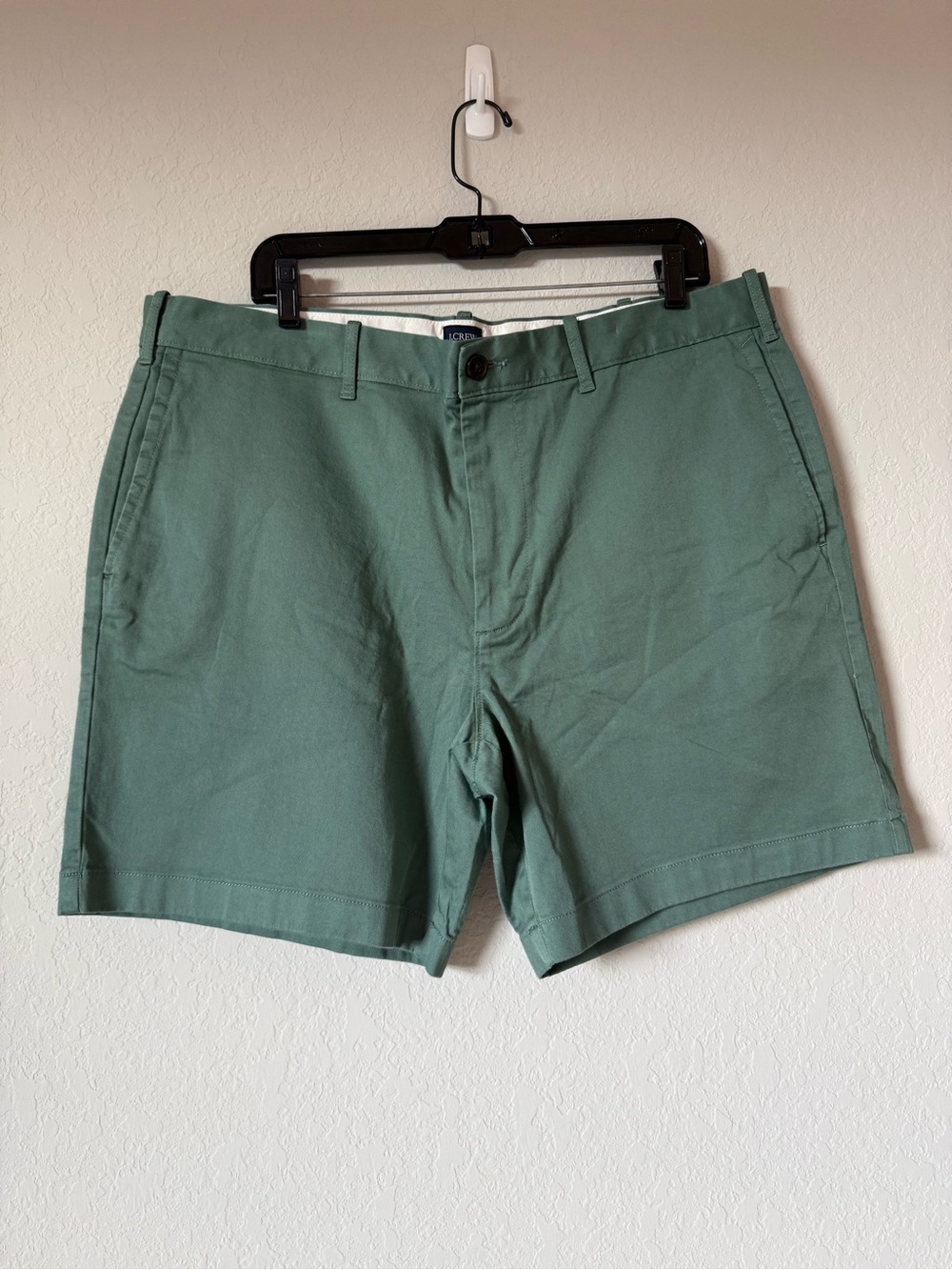 J. Crew Olive Green Flat-Front Chino Shorts